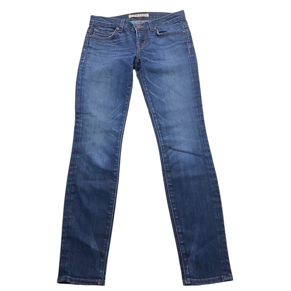 J. Brand Tyro Low-Rise Skinny Women Medium Wash Denim Blue Jeans 25 x28 Stretch - Picture 9 of 13